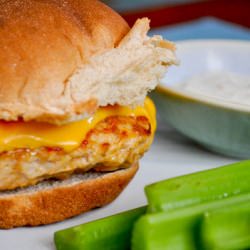 Buffalo Chicken Burgers