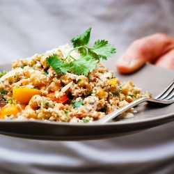 Bulgur and Bacon Salad