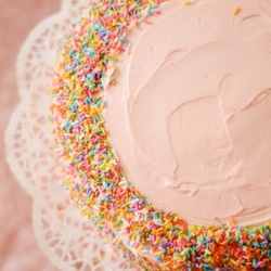 Pink Vanilla Cake