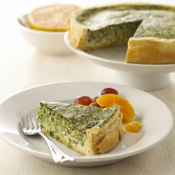 Chavrie Spinach Quiche