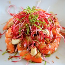 Spicy Shrimp & Torch Ginger Salad