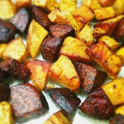 Roasted Beets & Sweet Potatoes