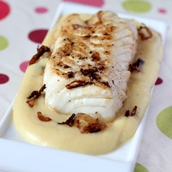 Cod with Horseradish Sauce