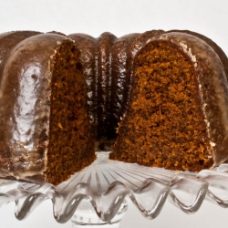 Spicy Gingerbread with Coffee Glaze