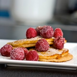 Pancakes with Raspberries