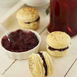 Cherry and Cream Cheese Macarons