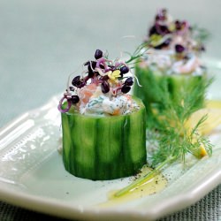 Cucumber with Goats Cheese