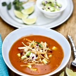 Mexican Chicken Soup with Tortillas