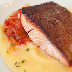 Salmon Steelhead w/ Polenta