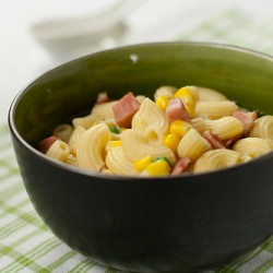 Macaroni Soup with Ham