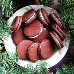 Chocolate Mint Sandwich Cookies