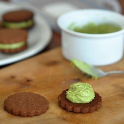 Chocolate Pepper Matcha Cookies