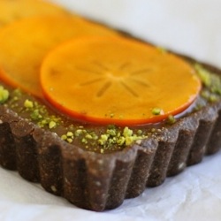 Chocolate Persimmon Tart