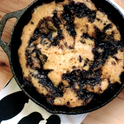 Blueberry Skillet Cake