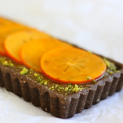 Raw Chocolate Persimmon Tart