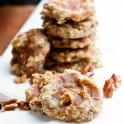 Cinnamon Glazed Maple Pecan Cookies