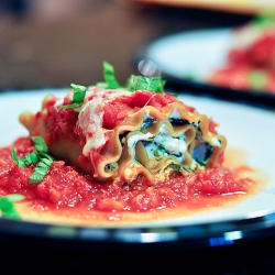 Spinach Lasagna Rolls