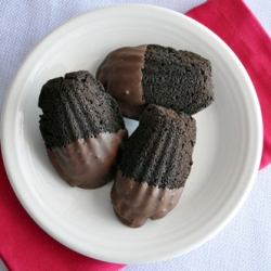 Nutella-Filled Chocolate Madeleines