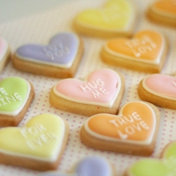 Conversation Heart Cookies