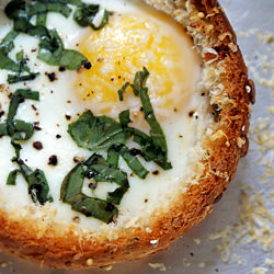 Eggs in a Bread Bowl