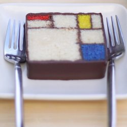 Mondrian Cake at San Francisco MoMa