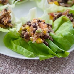 Quinoa and Black Bean Lettuce Wraps