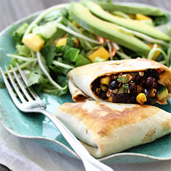 Vegetarian Black Bean Burritos