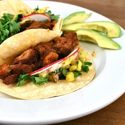 Pork Tacos w/ Pineapple Salsa