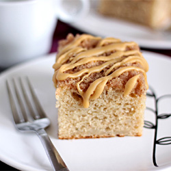 Apple Coffee Cake with Maple Glaze