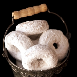 Whole Wheat Powdered Sugar Donuts