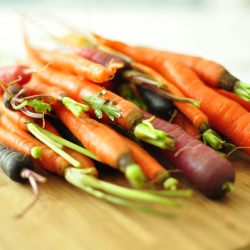 Braised Rainbow Carrots