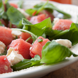 Watermelon, Feta and Arugula Salad