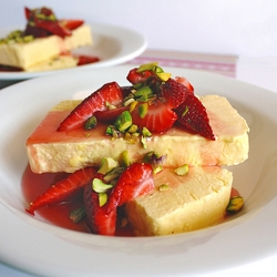 Parfait with Strawberry and Rose