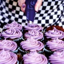 A Birthday Tower of Cupcakes