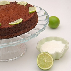 Flourless Chocolate Lime Cake