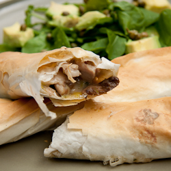 Chicken, Mushroom and Leek Phyllo