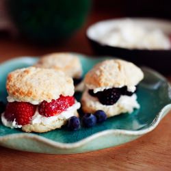 Scones with Cream & Berries