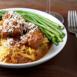 Spaghetti (Squash) & Meatballs