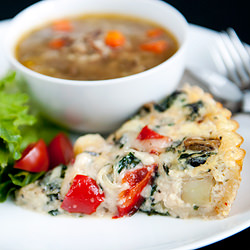 Roasted Vegetable Quiche