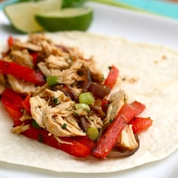 Healthy Chicken Fajitas