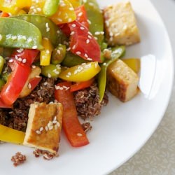 Red Quinoa Stir Fry