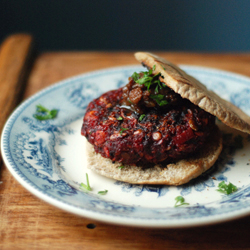 Beetroot and Brown Rice Burgers