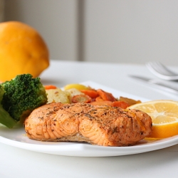 Pan Fried Salmon with Butter