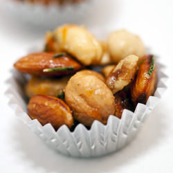 Orange-Rosemary Buttered Mixed Nuts