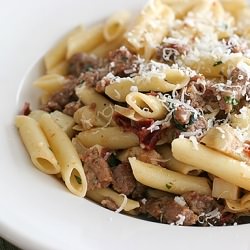 Pasta with Sausage and Artichokes