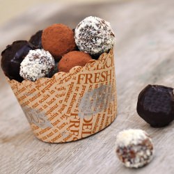 Orange Hazelnut Prune Truffles