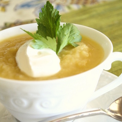 Silky Leek & Celery Root Soup