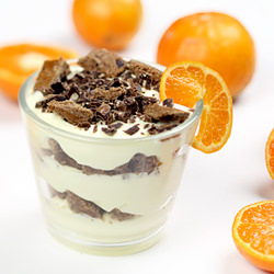 Tangerine Chocolate Dessert Cup