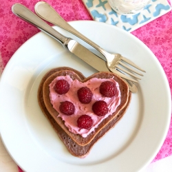 Raspberry Cream Cheese Pan Crepes