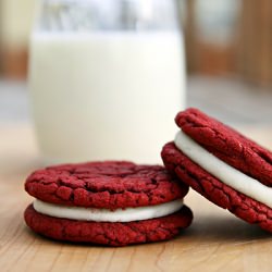 Red Velvet Sandwich Cookies